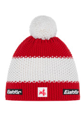 Czapka męska Eisbär-Star Pompon MÜ SA-ketchup-biało-ketchup