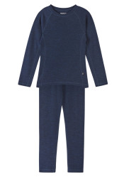 Komplet bielizny funkcjonalnej dla dzieci, Reima Kinsei - granatowy