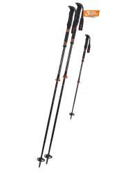 Kijki narciarskie Komperdel CARBON C2 Ultralight Black/Orange