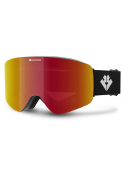 Gogle narciarskie Hatchey FENIX czarne / full revo czarno-czerwone