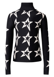 Sweter damski - Perfect Moment Star Dust Sweater Black/Snow White