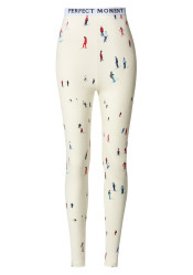 Damskie legginsy Perfect Moment Printed Base Layer Leggings Dede Ski Print