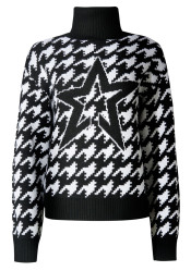 Perfect Moment Chunky Houndstooth Sweater Black/White