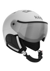 Kask narciarski Kask SHE00060-PHOTOMR-VIBES-286 Chromowany daszek Biały/Srebrny