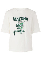 Koszulka damska Marc Cain AS 48.25 J37 Off-White 110