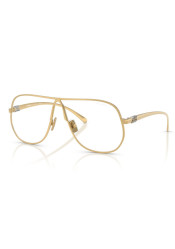 Okulary przeciwsłoneczne Miu Miu MU A56S 5AK08N66 Gold/Clear z niebiesko-fioletowym filtrem światła