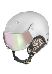 Kask narciarski CP CARACHILLO / Snowwhite ST z uszami Leo