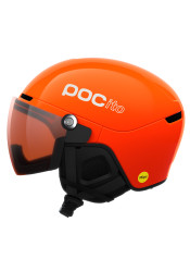 Dziecięcy kask narciarski POC POCito Obex Visor Fluorescent Orange