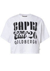 Damski T-shirt Goldbergh Lumea Short Sleeve Top White
