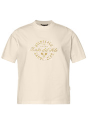 Damski T-shirt Goldbergh Aurelia Short Sleeve Top Champagne