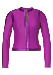 Damska koszulka Goldbergh Splash Long Sleeve Zip Rashguard Viola