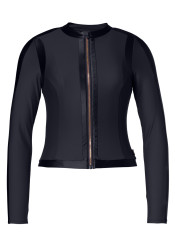 Damska koszulka Goldbergh Splash  Long Sleeve Zip Rashguard Black