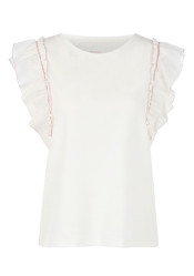 Koszulka damska Marc Cain AC 48.63 J15 T-shirt Off-White 110