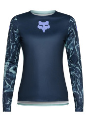 Koszulka kolarska damska Fox W Ranger Ls Jersey Img Print Arctic Blue