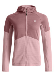 Ortovox Fleece Light Grid Hoody W Dawn Rose