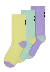 Skarpetki dziecięce On Running Logo Sock High 3P, Bloom/Creek