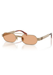 Okulary damskie Miu Miu MU B52S 7OE90X52 Mosiądz/Pomarańczowy