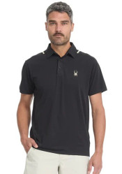 Spyder Pinnacle SS Polo Czarny męski T-shirt