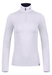 Golf damski Kjus Women Feel Midlayer Half-Zip, biały/KJUS Navy