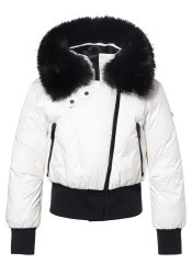 Kurtka damska Goldbergh Misake Ski Jacket Faux Border Snow White 