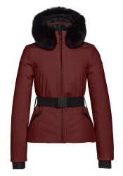Kurtka narciarska damska Goldbergh Hida Faux Border Vino Rosso