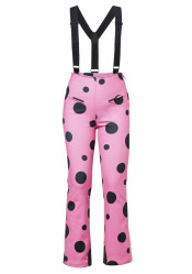 Spodnie damskie Goldbergh Mochi Ski Pants Dots Pink Cosmos