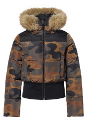 Damska kurtka narciarska Goldbergh Kiri Ski Jacket Faux Border Army Print