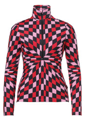 Golf damski Goldbergh Chesu Ski Pully Spiral Chess Red