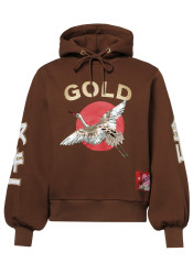Damski sweter Goldbergh Tobu Hooded Sweater Deep Mocha