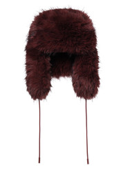 Damska czapka Goldbergh Cher Fluffy Hat Vino Rosso 
