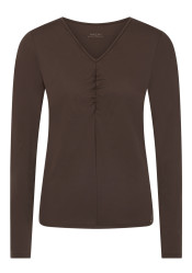 Koszulka damska Marc Cain BC 48.48 J17 t-shirt Seal Brown 697