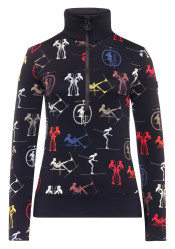 Golf damski Toni Sailer WIEKA PRINT Women First Layer Black Multi 138