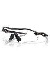Okulary sportowe Oakley 9495-0236 Radar Plate Polished Black z przezroczystym, czarnym irydem fotochromowym