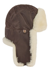 Dziecięca czapka zimowa EMU Australia EMU Kids Aviator Hat Chocolate