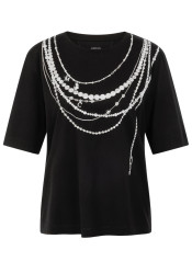 Marc Cain BS 48.20 J59 T-Shirt 900 Black New