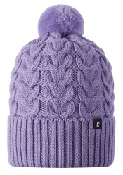 Czapka dziecięca dzianinowa Reima Routii Blooming Lilac