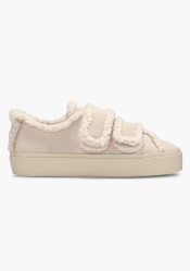 Inuikii Shearling Low Velcro Pastelle Chalk