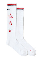 Damskie skarpety narciarskie Perfect Moment UYNxPM Ski Team Sock 1707 Snow White