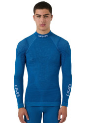 UYN Man Elevatyon Biomorph UW Shirt Long_Sl.Turtle Neck Blue Atoll K511