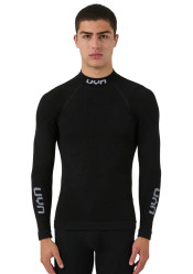 UYN Man Elevatyon Biomorph UW Shirt Long_Sl.Turtle Neck NP Black X117