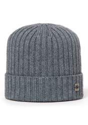 Męska czapka GRANADILLA WEŁNA BEANIE MED SZARA