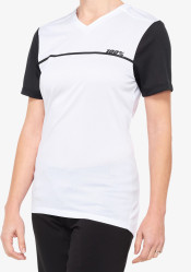 Damska koszulka sportowa 100% Ridecamp White/Black