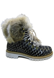 Damskie futrzane buty  Nis 1515404A/57 Scarponcino Pelle Vitello