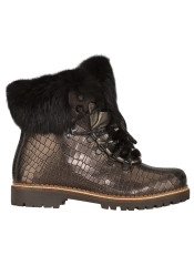 Damskie futrzane buty Nis 1515404A/41 Scarponcino Pelle Vitello