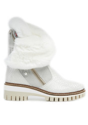 Nis 2015457/2 Scarponcino Zip Pelle St. Rettile Latte/Rex