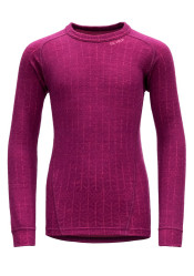 Dziecięca koszulka Devold Active Junior Shirt Plum