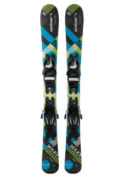 Dziecie narty zjazdowe Elan Maxx black blue QS, wiążący EL 4.5