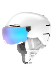 Kask zjazdowy Atomic Savor Visor Stereo White Heath