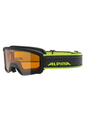Gogle narciarskie dziecięce Alpina Scarabeo JR DH, A7258.32 BLACK NEON