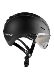 Kask rowerowy CASCO ROADSTER BLACK INCL.VISOR